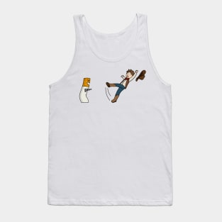 Cigarette butt killer cartoon Tank Top